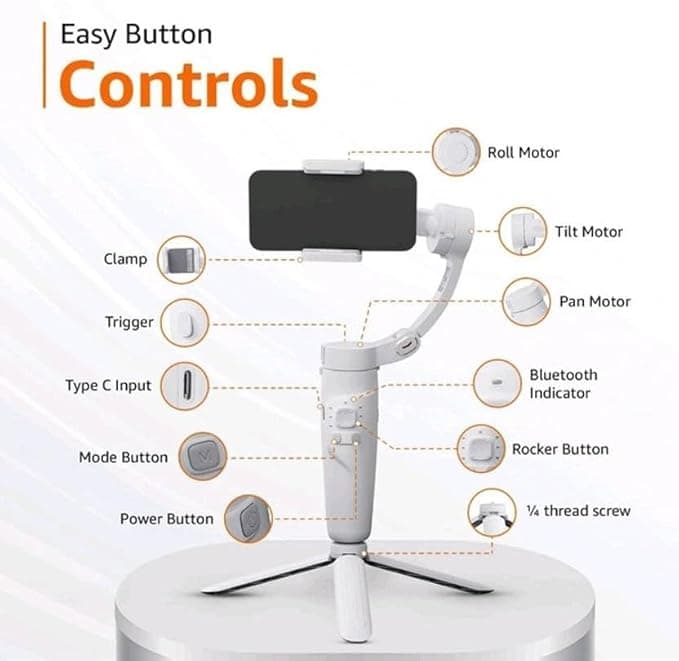 3-Axis Smartphone Gimbal Stabilizer thumbnail 2
