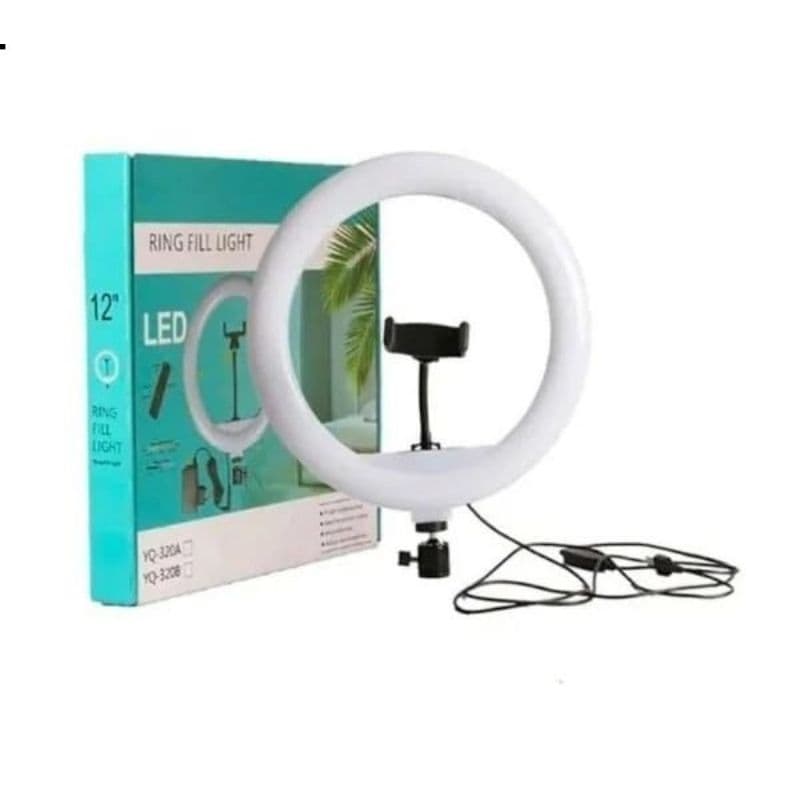12" Portable LED Ring Light | Dimmable Lighting with 3 Color Modes